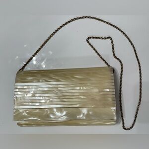 Extremely rare and special Vintage 1950’s pearl marbled acrylic bag